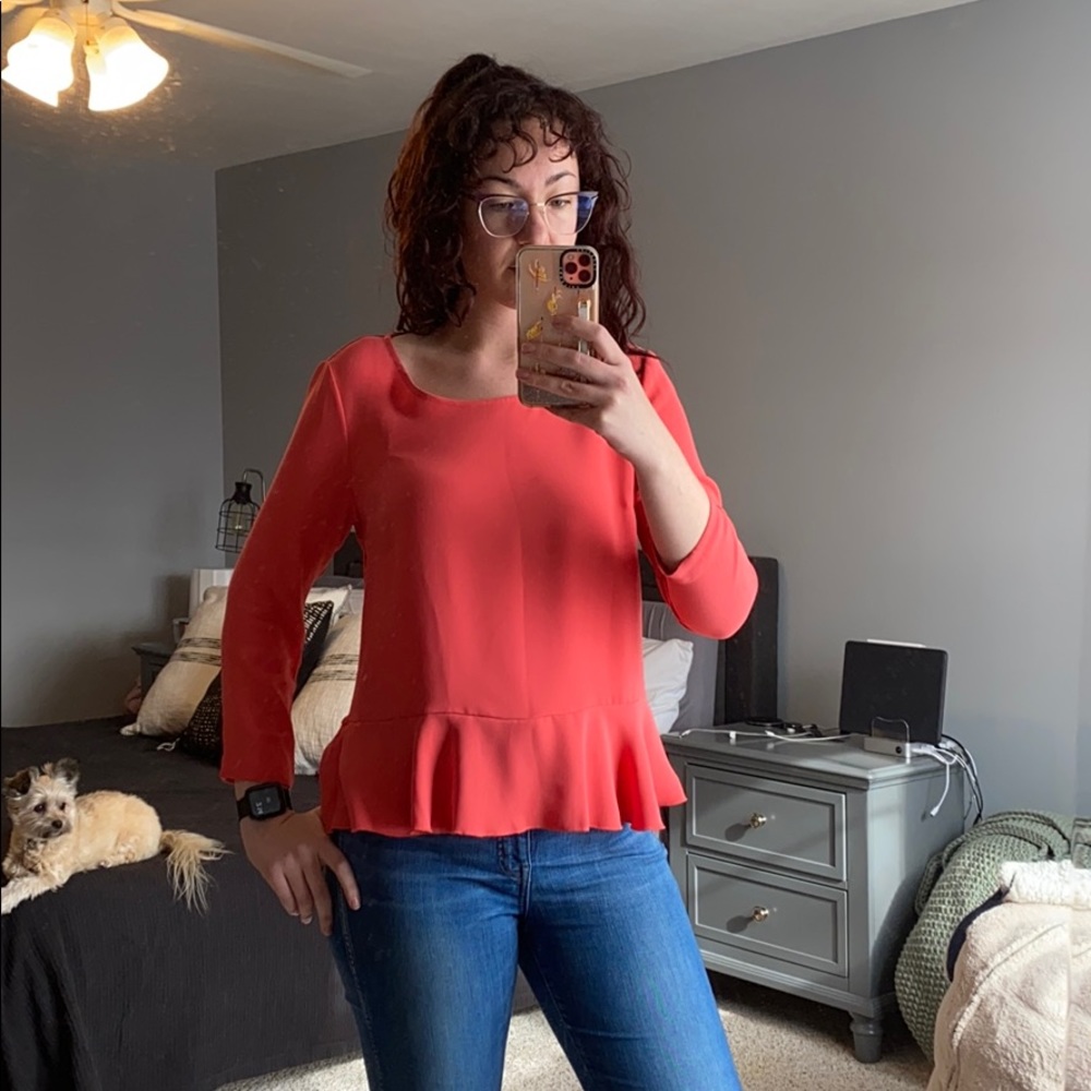 Ann Taylor Peplum Blouse